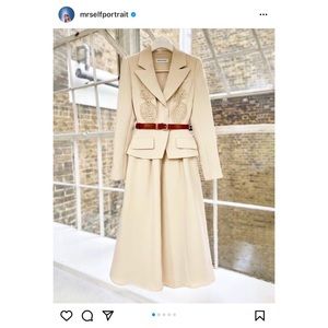 COPY - Self- portrait Tailored Crepe Midi Dress